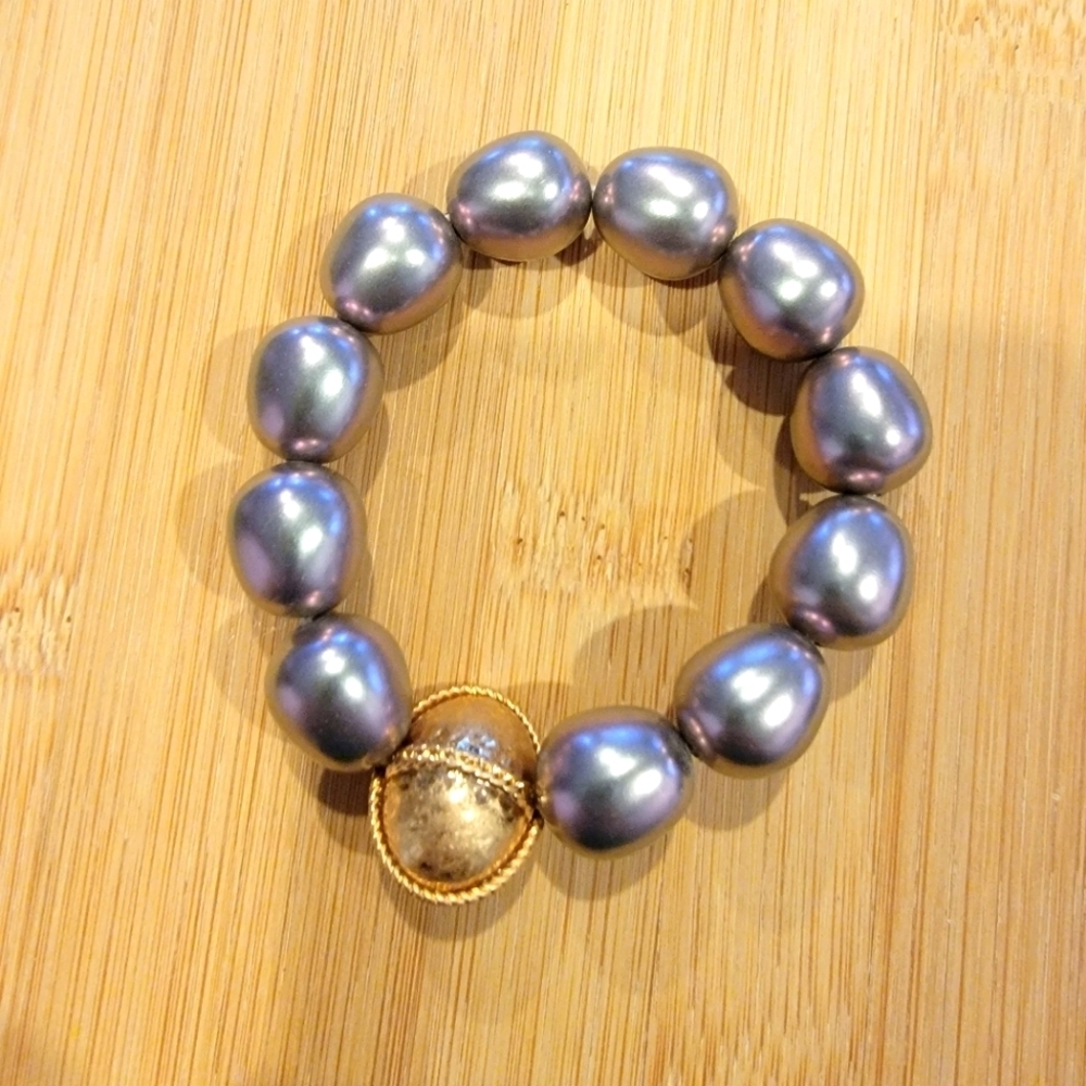 Lavender Pendant Bracelet